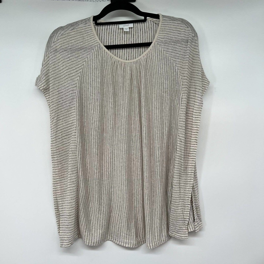 Striped Cream Women's Top